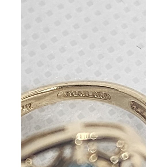 10K YELLOW GOLD & TOPAZ RING SIZE 4 - Picture 4 of 9
